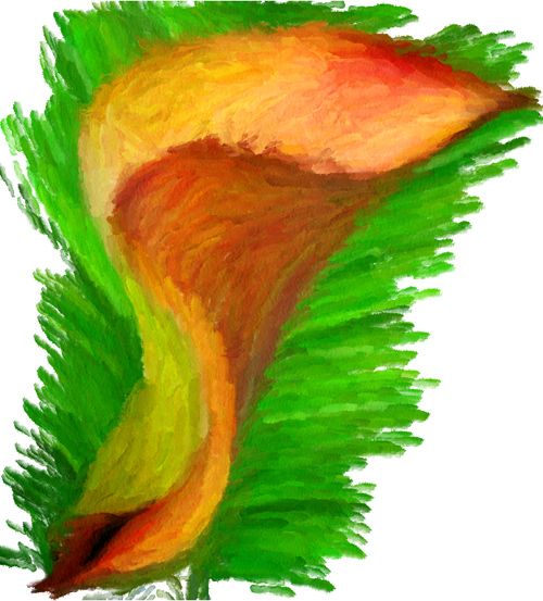 Yellow Magnolia painted with - Brush Number 1