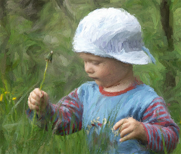 Little Boy Painted with GMX-PhotoPainter